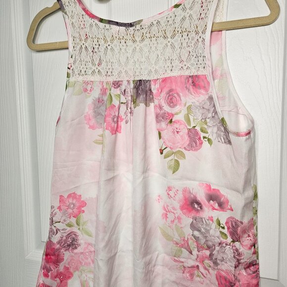 NWOT La Vie En Rose Pink Floral Inner Camisole and Shorts in Floral Size M - Picture 8 of 17